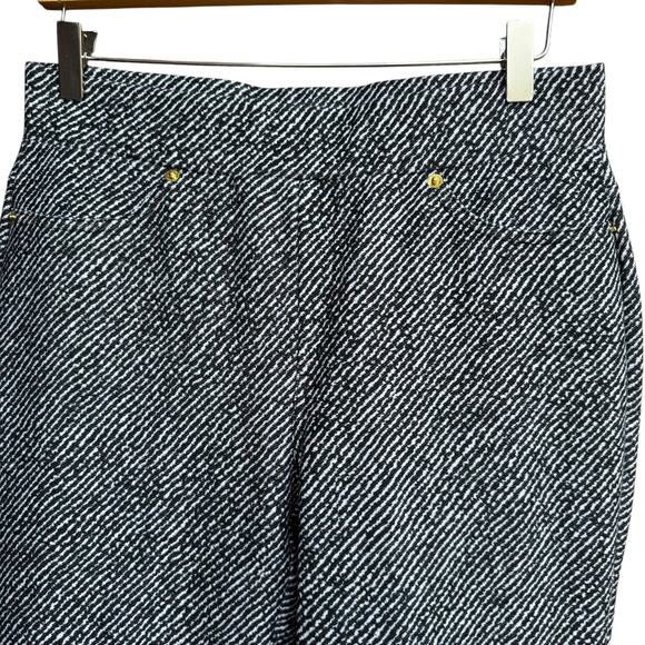 MICHAEL Kors M Short Black White Jeggings Skinny Pull On - Picture 2 of 9